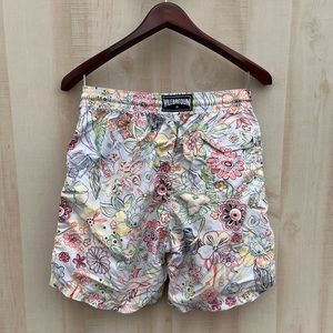 Vilebrequin swim shorts. Colorful flower design.